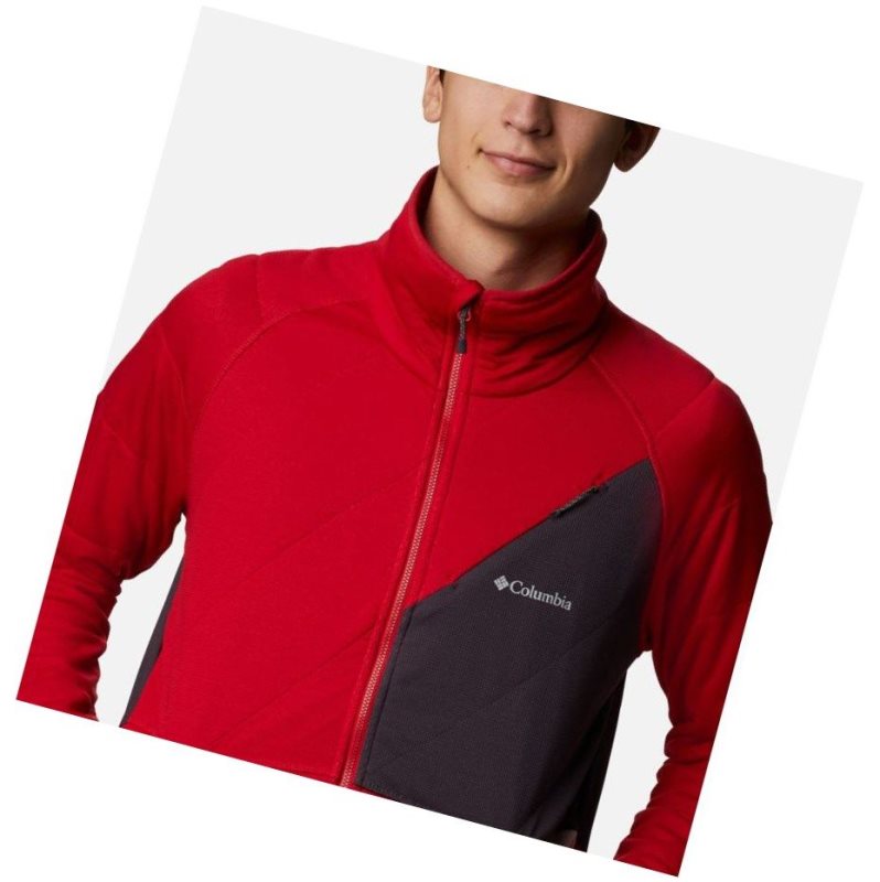 Kurtki Columbia Parkdale Point Full Zip Męskie Niebieskie Czerwone | 26UQYNBPA