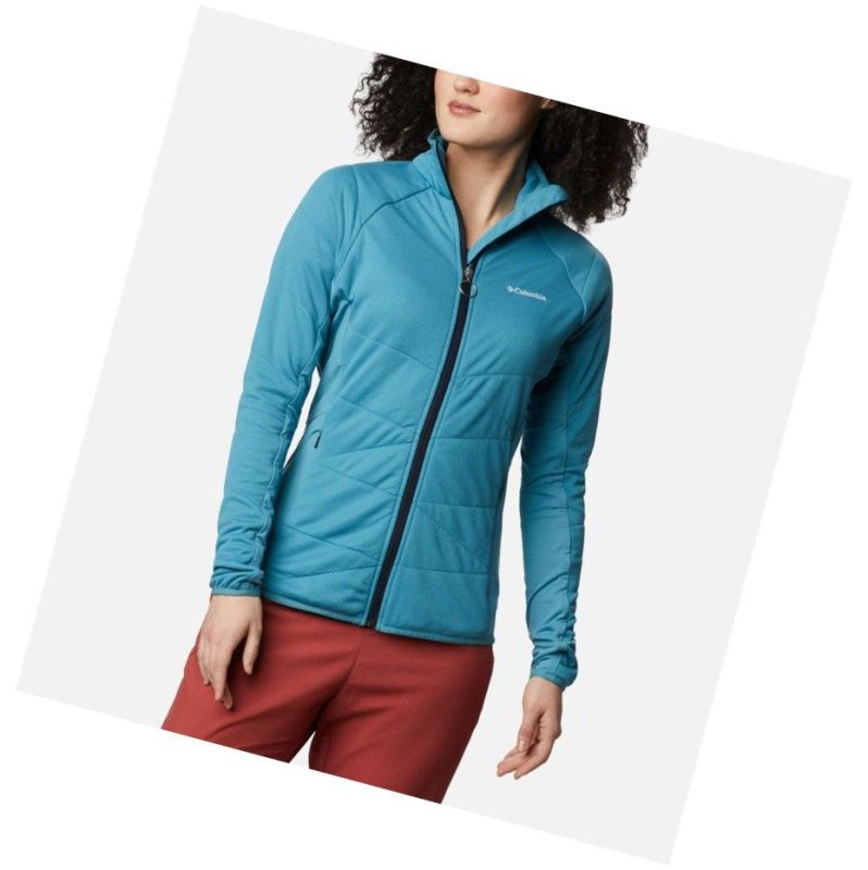 Kurtki Columbia Parkdale Point Insulated Full Zip Damskie Niebieskie | 41SGWBYDO