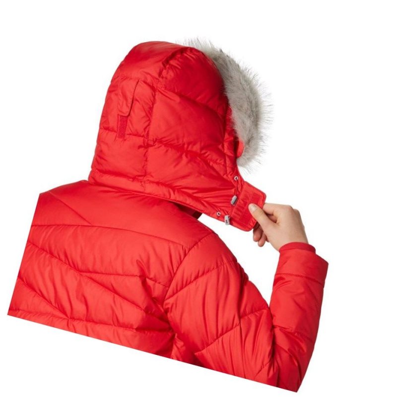 Kurtki Columbia Peak to Park Insulated Damskie Czerwone | 72IDYQVXF