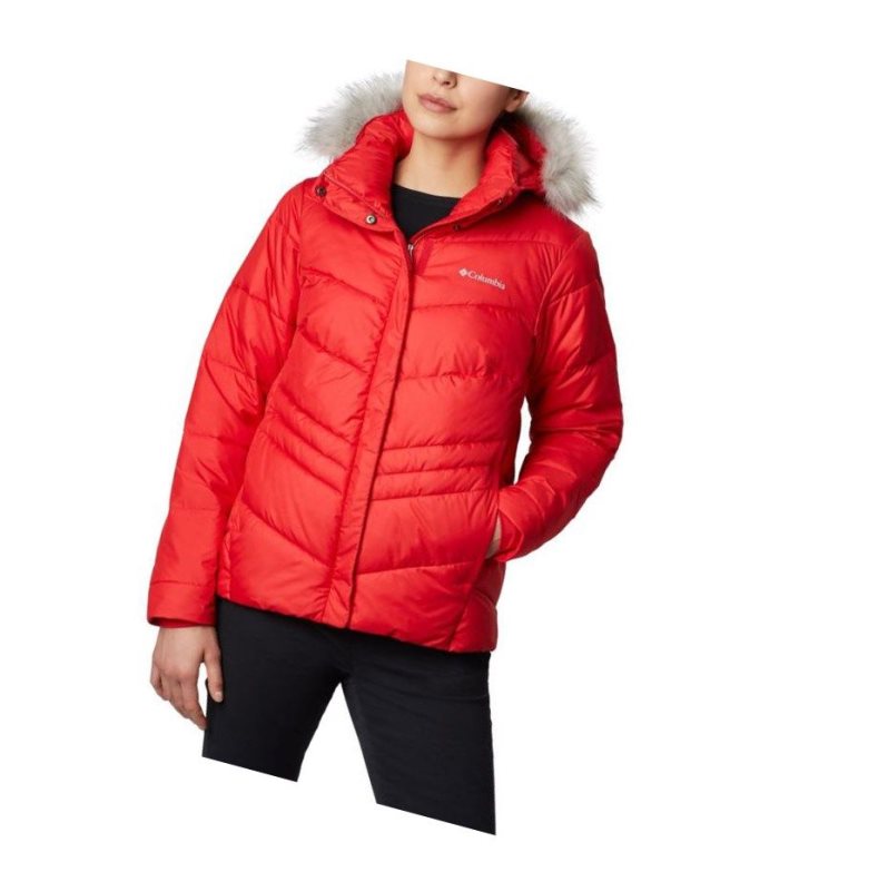 Kurtki Columbia Peak to Park Insulated Damskie Czerwone | 72IDYQVXF