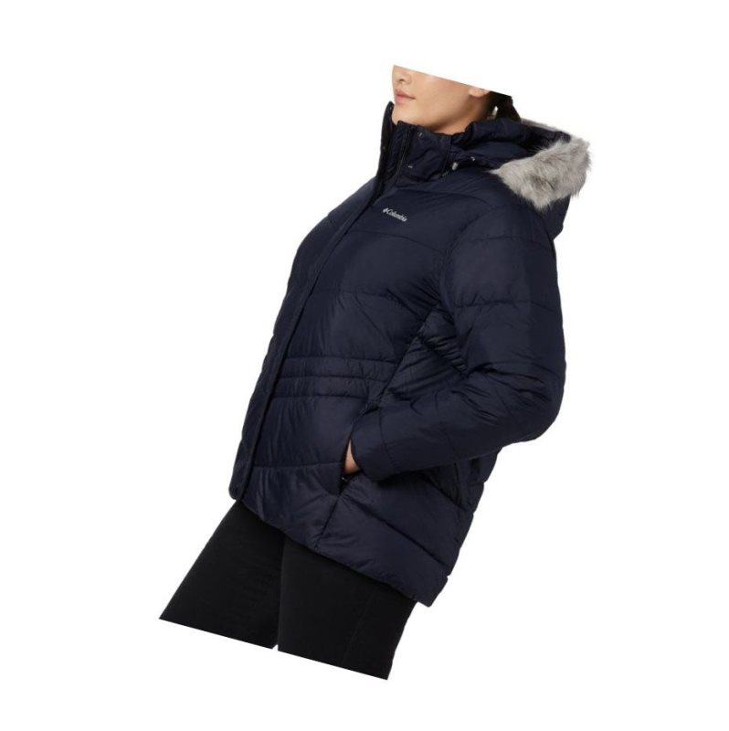 Kurtki Columbia Peak to Park Insulated Plus Size Damskie Granatowe | 83NVZATDS