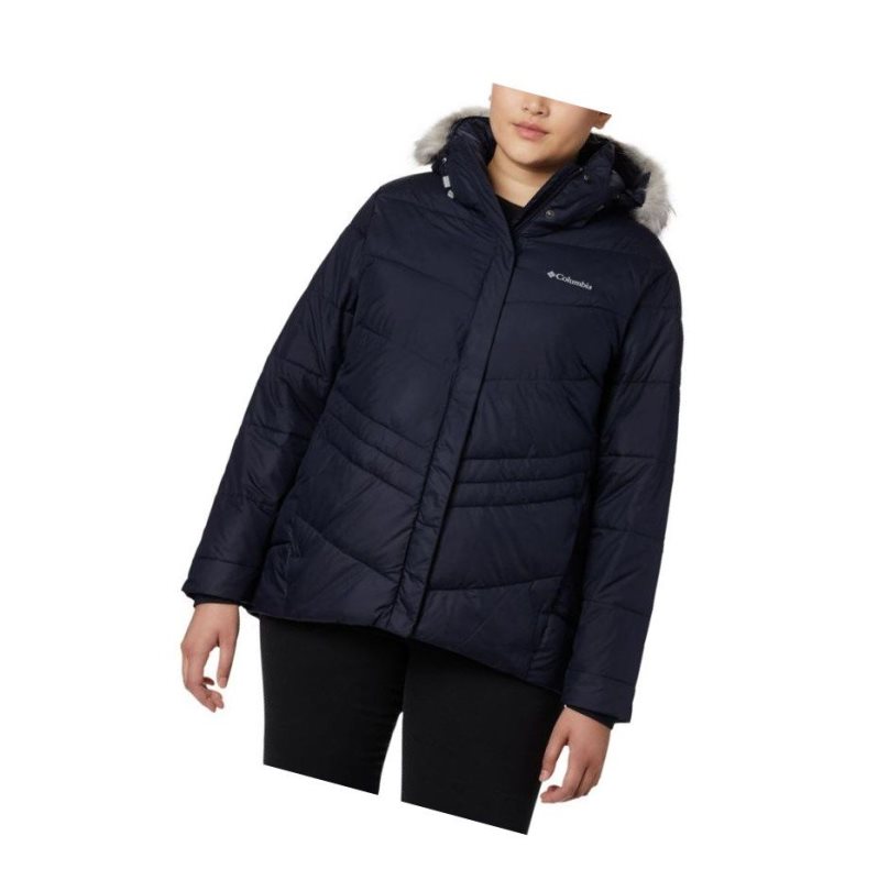 Kurtki Columbia Peak to Park Insulated Plus Size Damskie Granatowe | 83NVZATDS