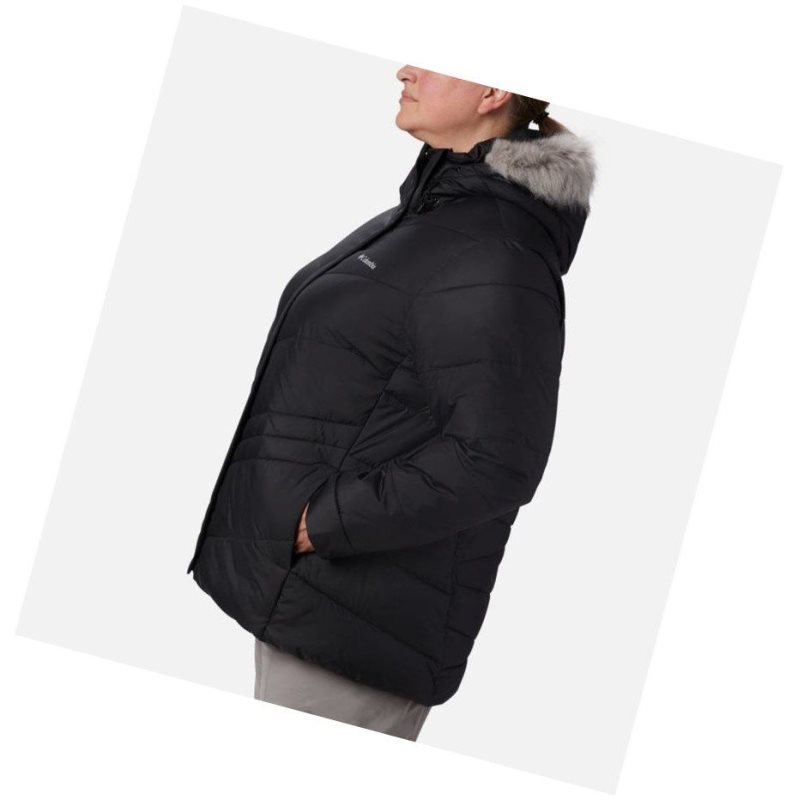 Kurtki Columbia Peak to Park Insulated Plus Size Damskie Czarne | 53OTZBHJS