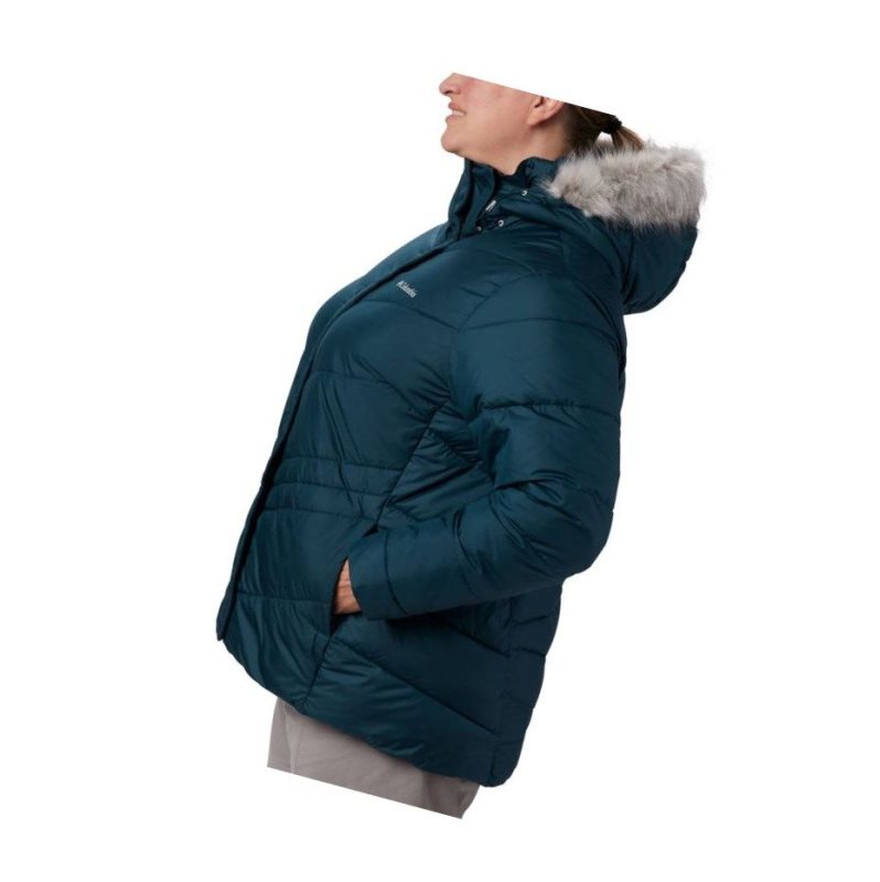 Kurtki Columbia Peak to Park Insulated Plus Size Damskie Niebieskie | 94ZTCLWIB