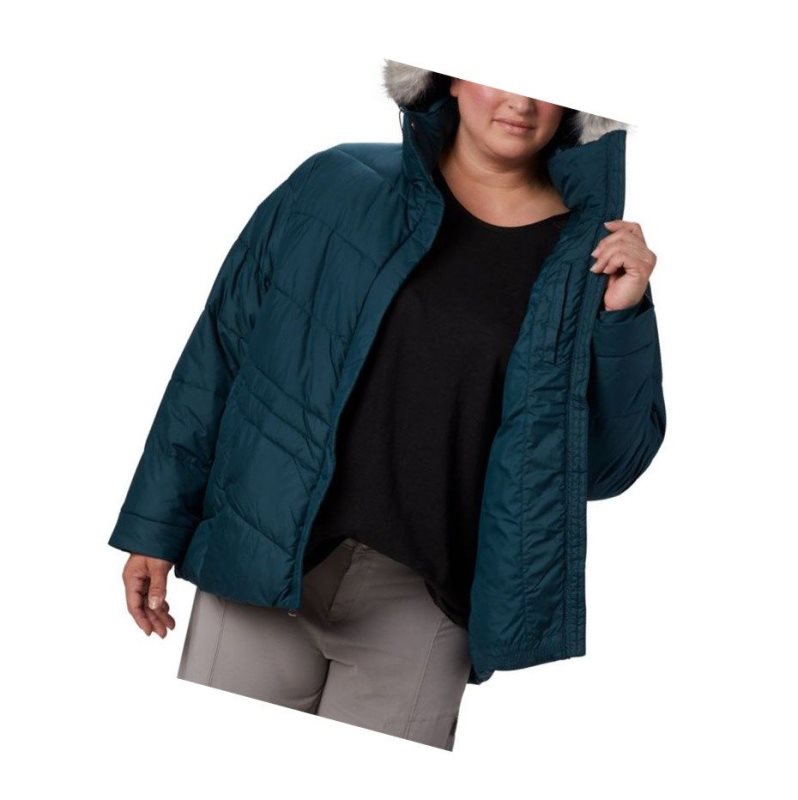 Kurtki Columbia Peak to Park Insulated Plus Size Damskie Niebieskie | 94ZTCLWIB