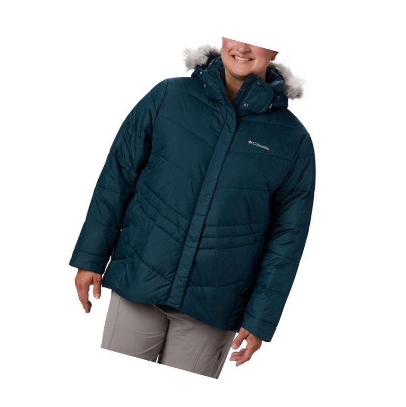 Kurtki Columbia Peak to Park Insulated Plus Size Damskie Niebieskie | 94ZTCLWIB