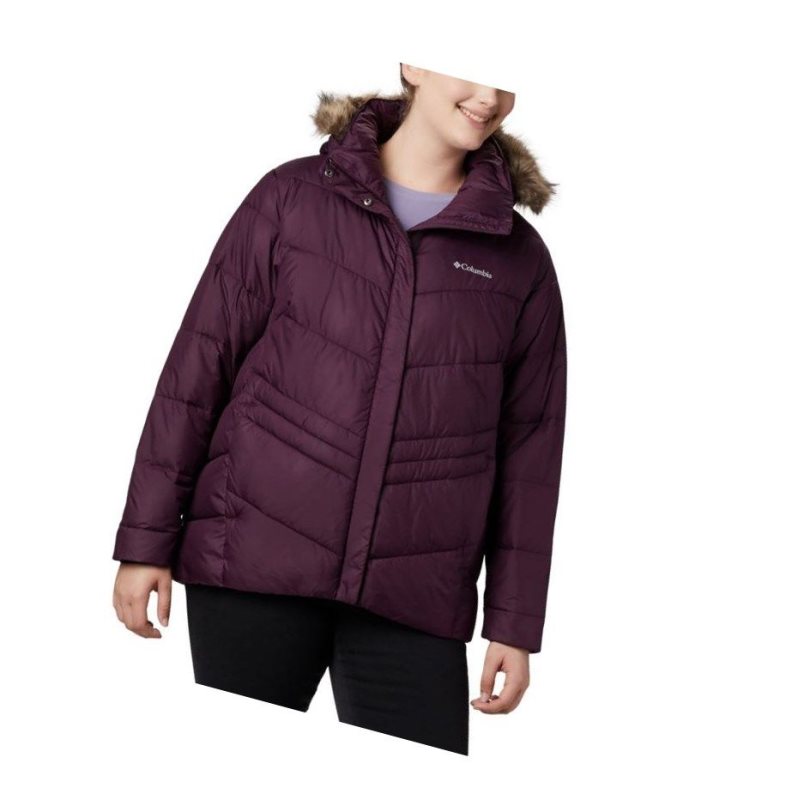 Kurtki Columbia Peak to Park Insulated Plus Size Damskie Czarne Różowe | 31CAEODHN