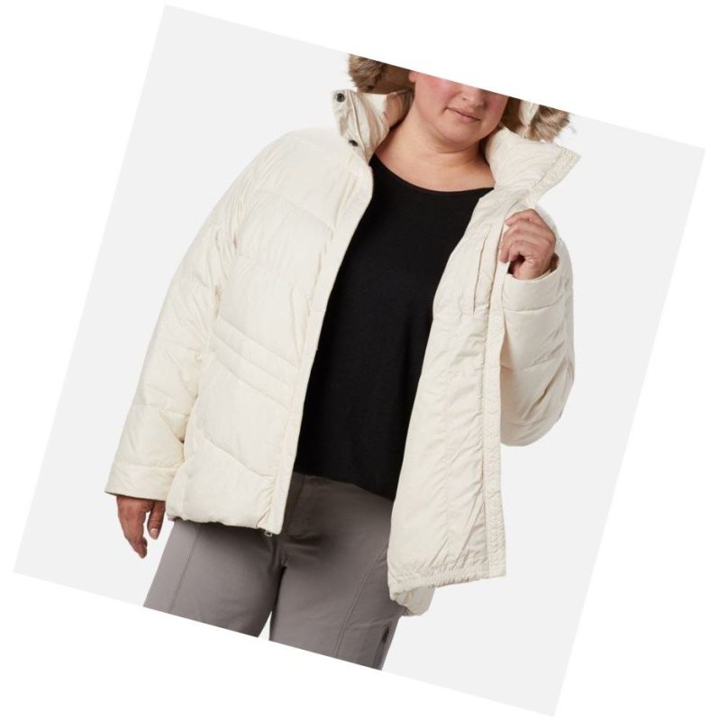 Kurtki Columbia Peak to Park Insulated Plus Size Damskie Kremowe | 25BSYIPRN