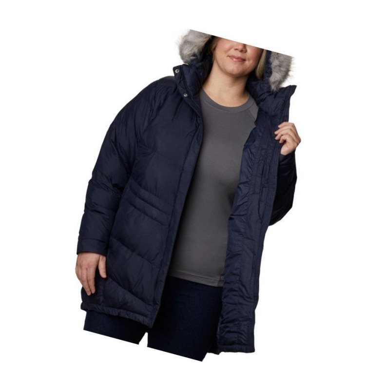 Kurtki Columbia Peak to Park Mid Insulated Plus Size Damskie Granatowe | 35QCBSIXY