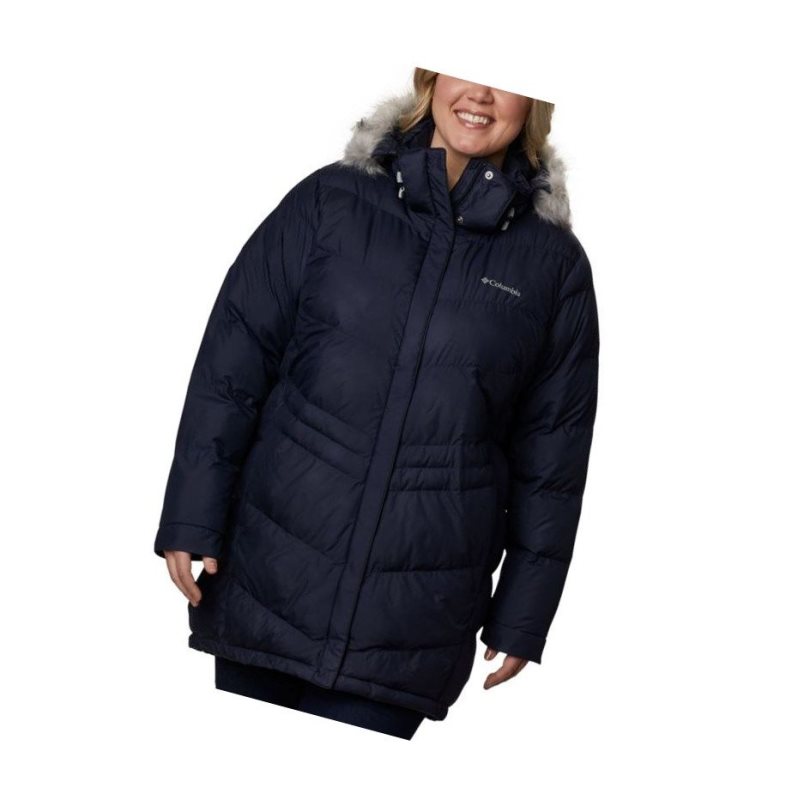 Kurtki Columbia Peak to Park Mid Insulated Plus Size Damskie Granatowe | 35QCBSIXY