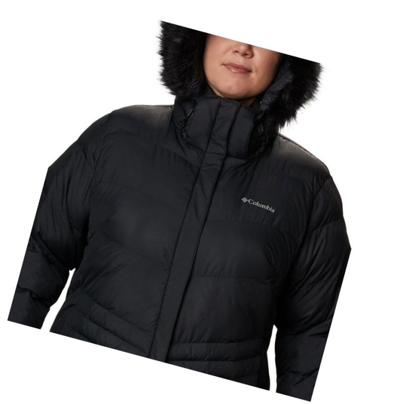 Kurtki Columbia Peak to Park Mid Insulated Plus Size Damskie Czarne | 34BQJPXTA