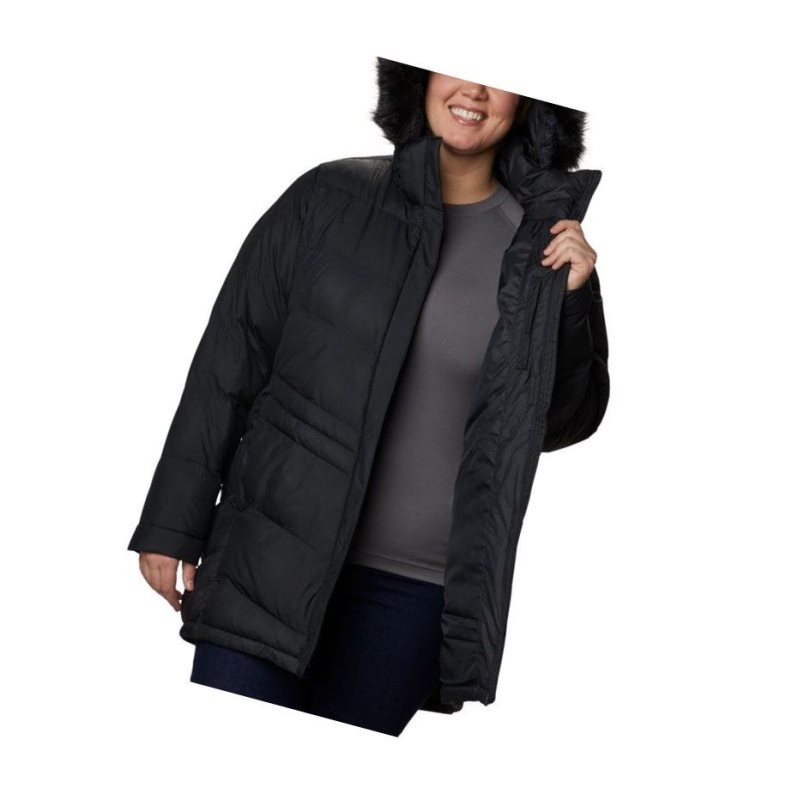 Kurtki Columbia Peak to Park Mid Insulated Plus Size Damskie Czarne | 34BQJPXTA