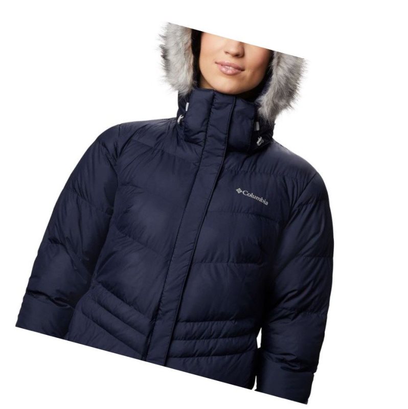 Kurtki Columbia Peak to Park Mid Insulated Damskie Granatowe | 09EYXHDIB