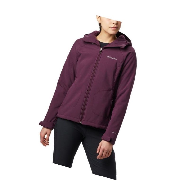 Kurtki Columbia Phurtec II Softshell Damskie Czarne Różowe | 87GLMCPKY