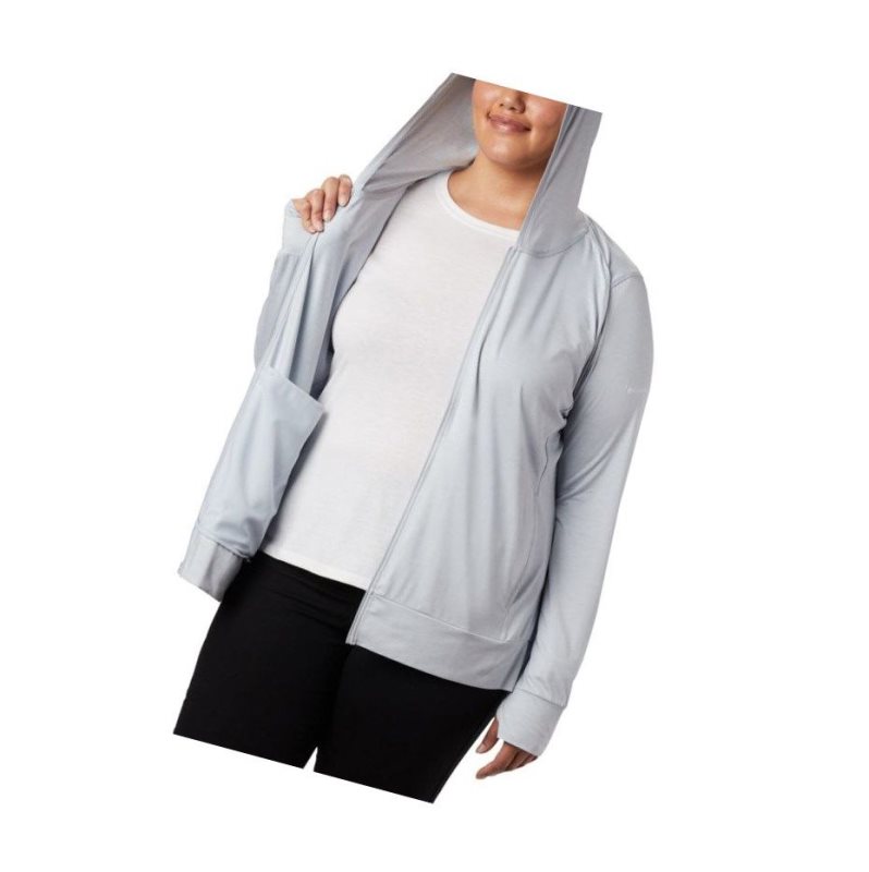 Kurtki Columbia Place To Place II Full Zip Plus Size Damskie Szare | 08XUQNODY