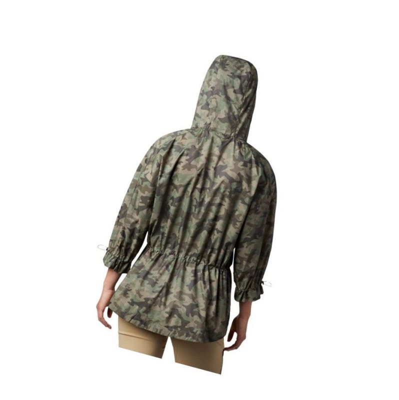 Kurtki Columbia Poe Creek Damskie Szare Zielone Camo | 47EMPRUSX