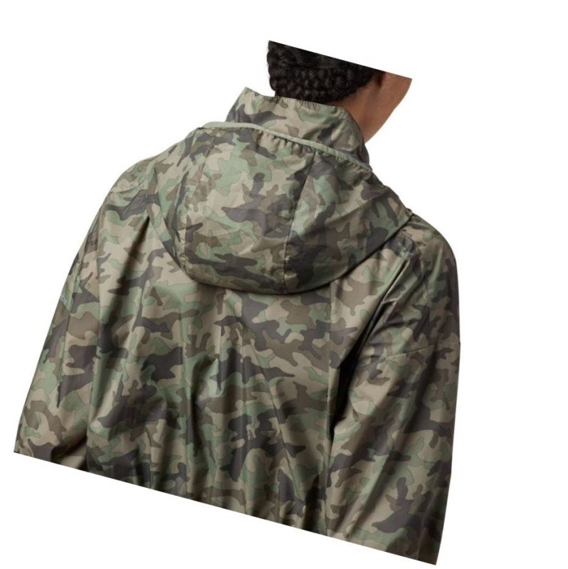 Kurtki Columbia Poe Creek Damskie Szare Zielone Camo | 47EMPRUSX