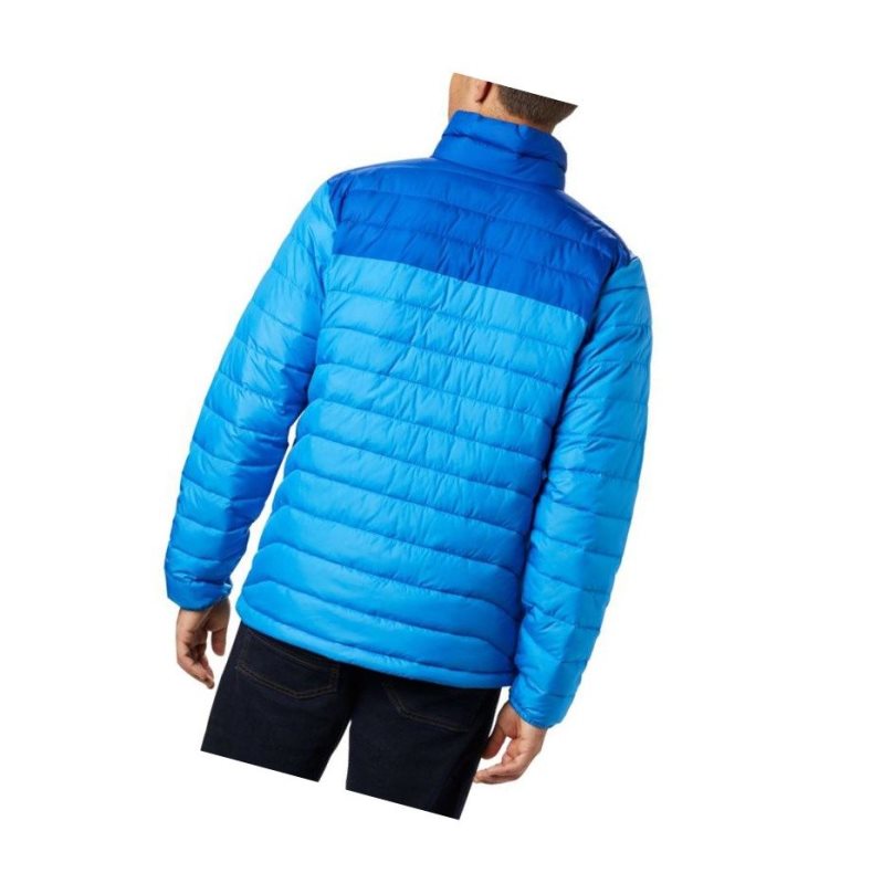 Kurtki Columbia Powder Lite Insulated Męskie Lazur Niebieskie | 48LDWSZOI