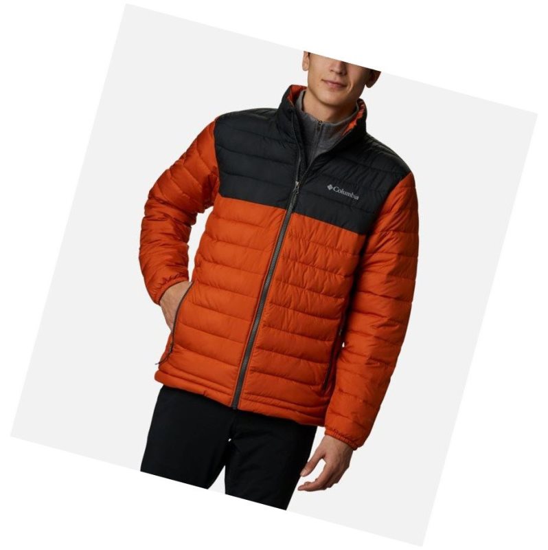 Kurtki Columbia Powder Lite Insulated Męskie Ciemny Szare | 14JLQRDVA