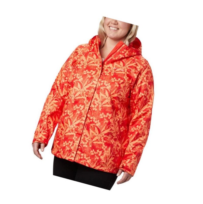 Kurtki Columbia Ridge Gates Plus Size Damskie Pomarańczowe | 97ZQLEFCK