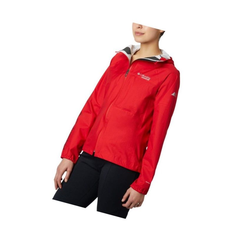 Kurtki Columbia Rogue Runner Wind Damskie Czerwone | 46EMFKQJR