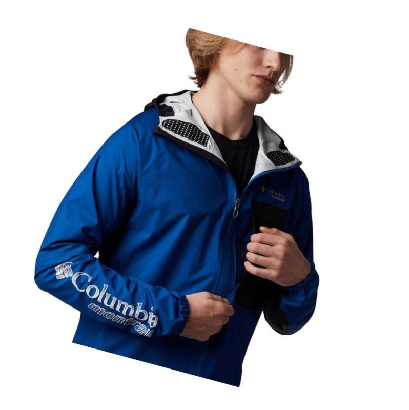 Kurtki Columbia Rogue Runner Wind Męskie Niebieskie Czarne | 82TZALQKC