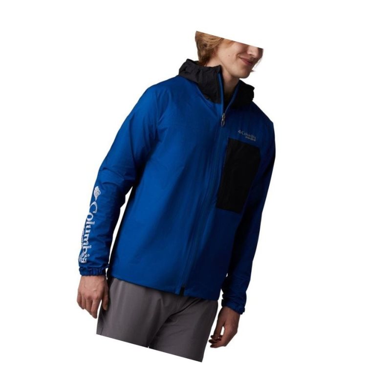 Kurtki Columbia Rogue Runner Wind Męskie Niebieskie Czarne | 82TZALQKC