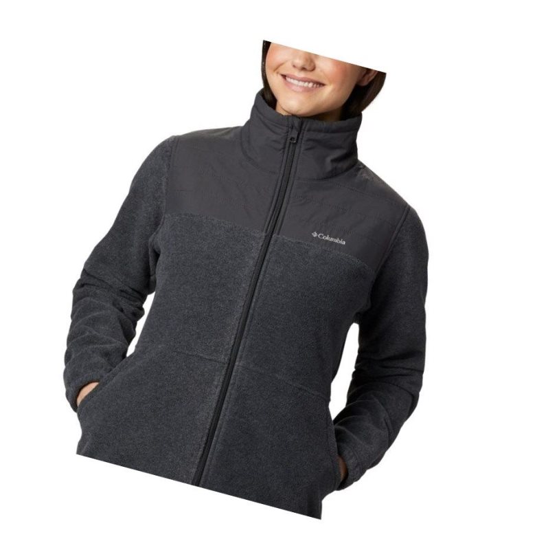 Kurtki Columbia Sawyer Rapids Overlay Full Zip Fleece Damskie Ciemny Szare | 53IEXWBYS