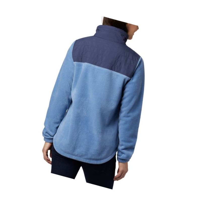 Kurtki Columbia Sawyer Rapids Overlay Full Zip Fleece Damskie Niebieskie Granatowe | 49ISGOVAT