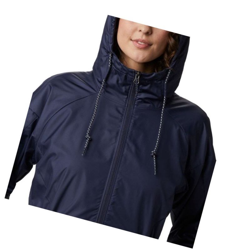 Kurtki Columbia Side Hill Lined Windbreaker Damskie Granatowe | 17HTEPGCI