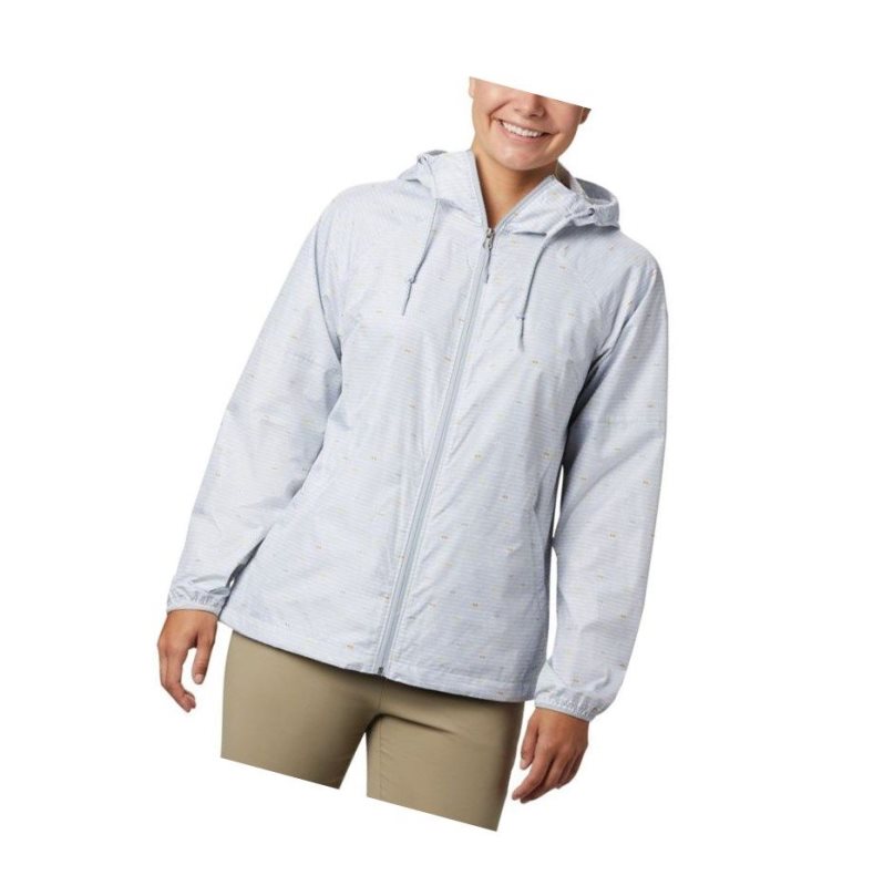 Kurtki Columbia Side Hill Printed Windbreaker Damskie Szare | 42RJOGVFM