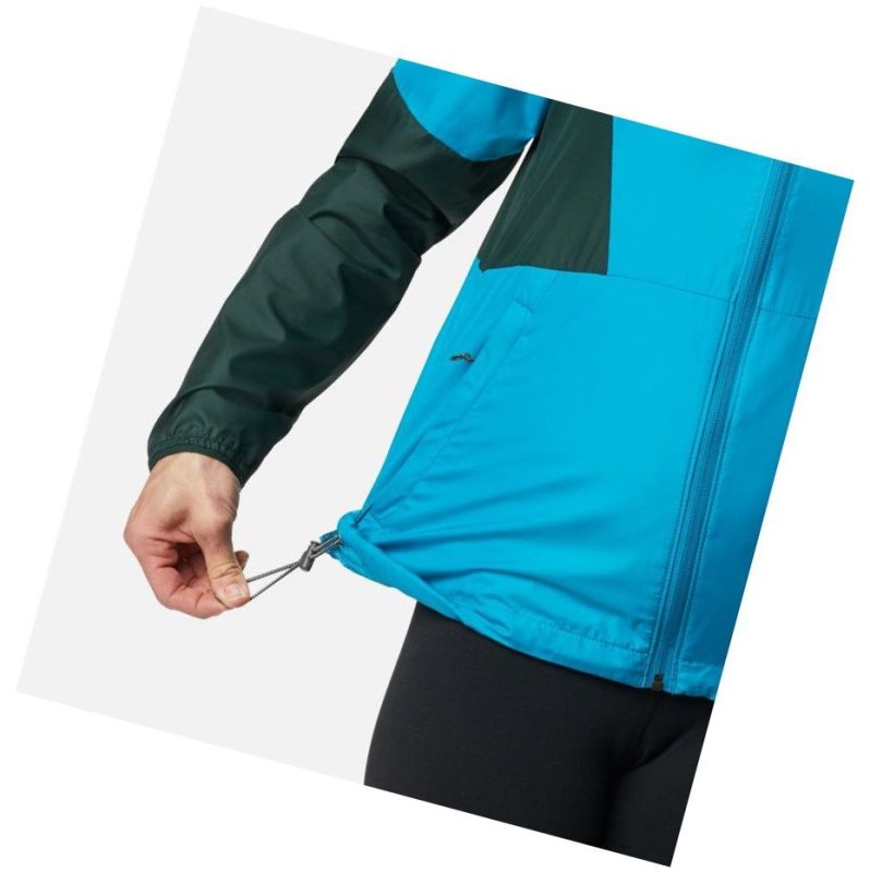 Kurtki Columbia Side Hill Windbreaker Damskie Niebieskie | 82KILVTGP