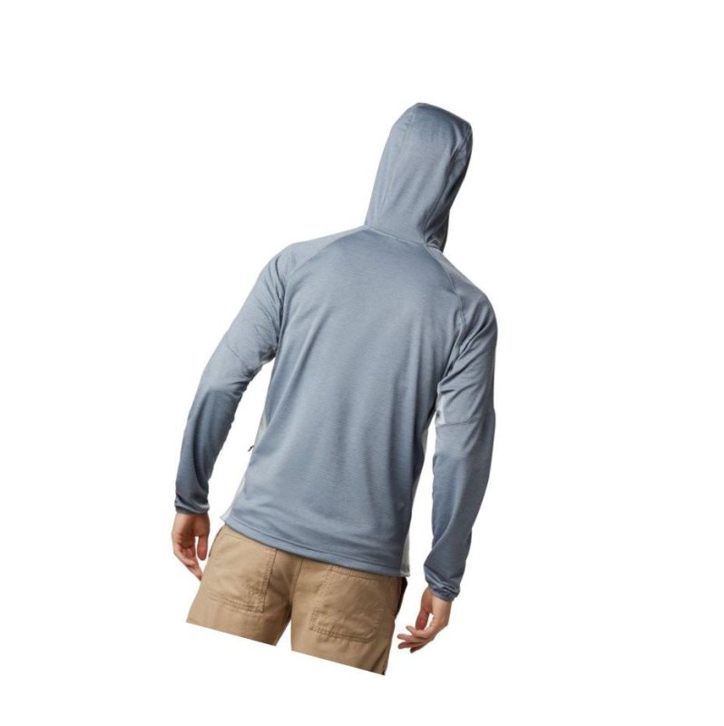 Kurtki Columbia Single Canyon Hooded Fleece Męskie Szare | 82NHEUVOT