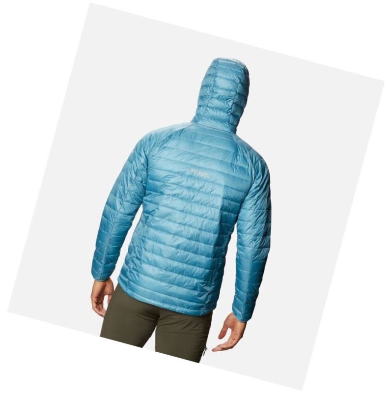 Kurtki Columbia Snow Country Hooded Męskie Niebieskie | 54ZAPXRVJ