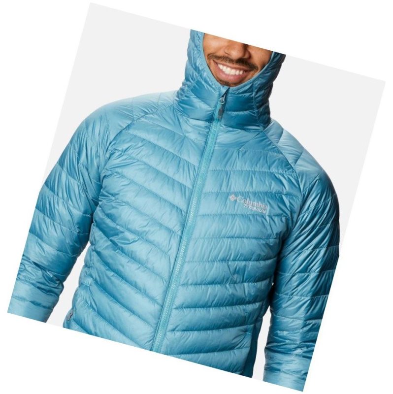 Kurtki Columbia Snow Country Hooded Męskie Niebieskie | 54ZAPXRVJ