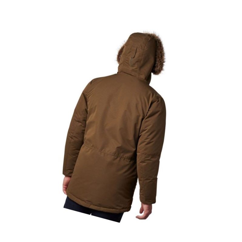 Kurtki Columbia South Canyon Long Down Parka Męskie Oliwkowe | 68YCAFXJD