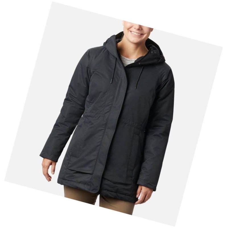 Kurtki Columbia South Canyon Sherpa Lined Damskie Czarne | 38CKSHGLE