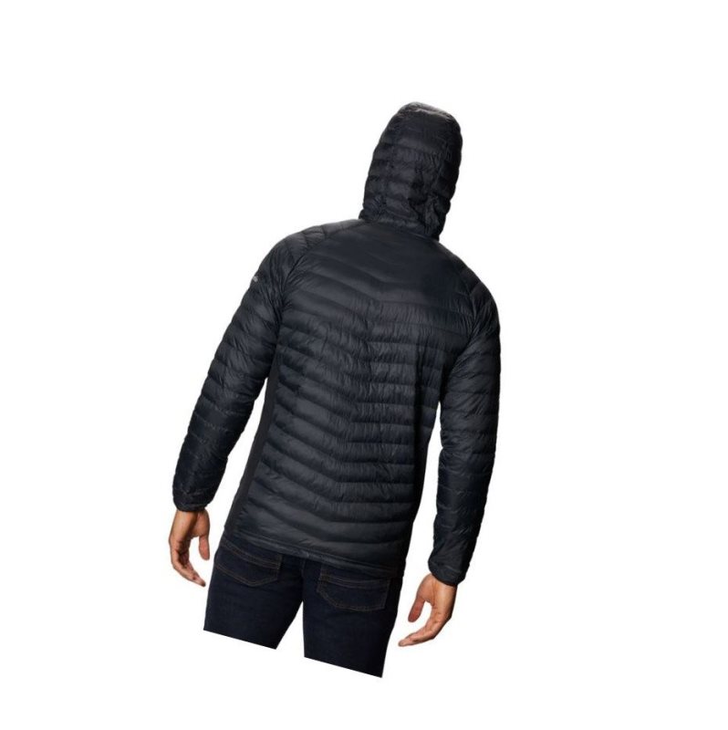 Kurtki Columbia South Valley Hybrid Hooded Męskie Czarne | 75ZJCGSLV