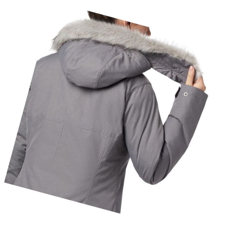 Kurtki Columbia Suttle Mountain Long Insulated Damskie Szare | 32HNQLUYE