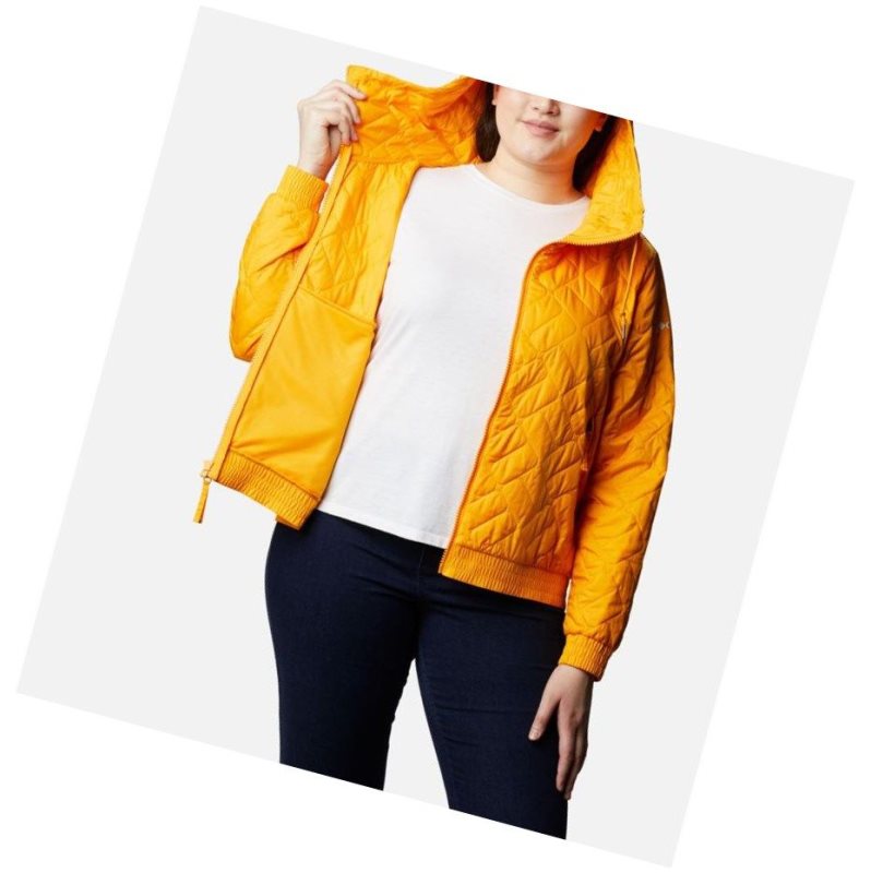 Kurtki Columbia Sweet View Insulated Bomber Plus Size Damskie Głęboka Złote | 72IFCPELK