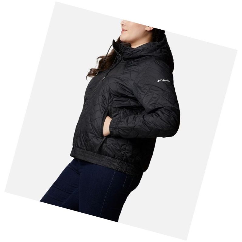 Kurtki Columbia Sweet View Insulated Bomber Plus Size Damskie Czarne | 35FOEKPQN