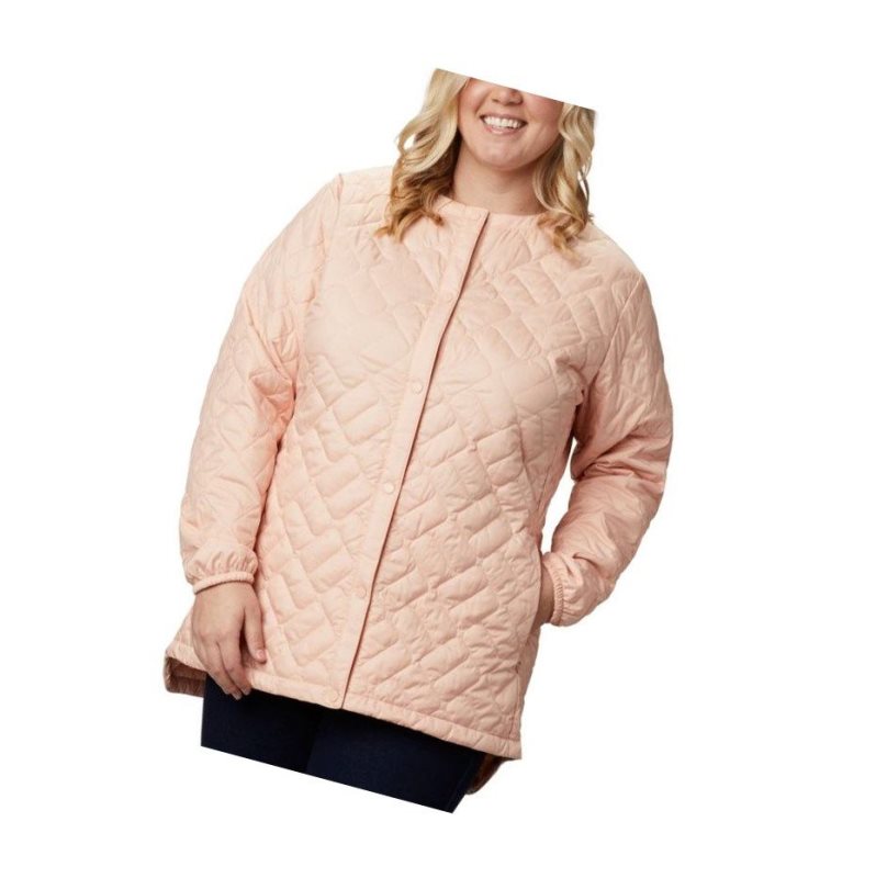 Kurtki Columbia Sweet View Mid Plus Size Damskie Różowe | 10TKUVAXY