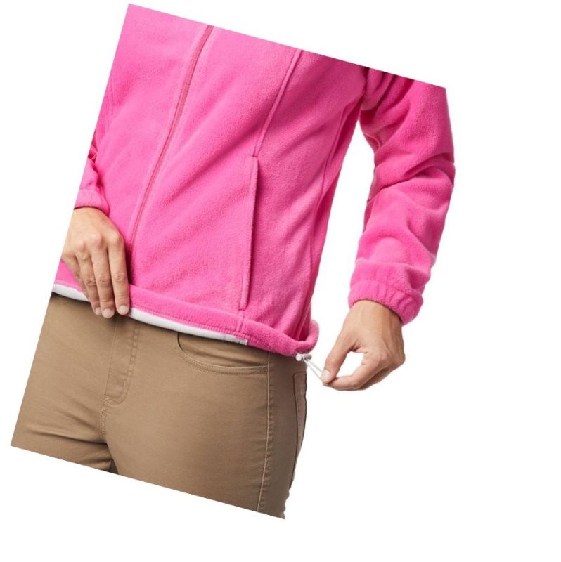 Kurtki Columbia Tested Tough In Pink Benton Springs Full Zip Damskie Różowe | 72TUKBGLJ