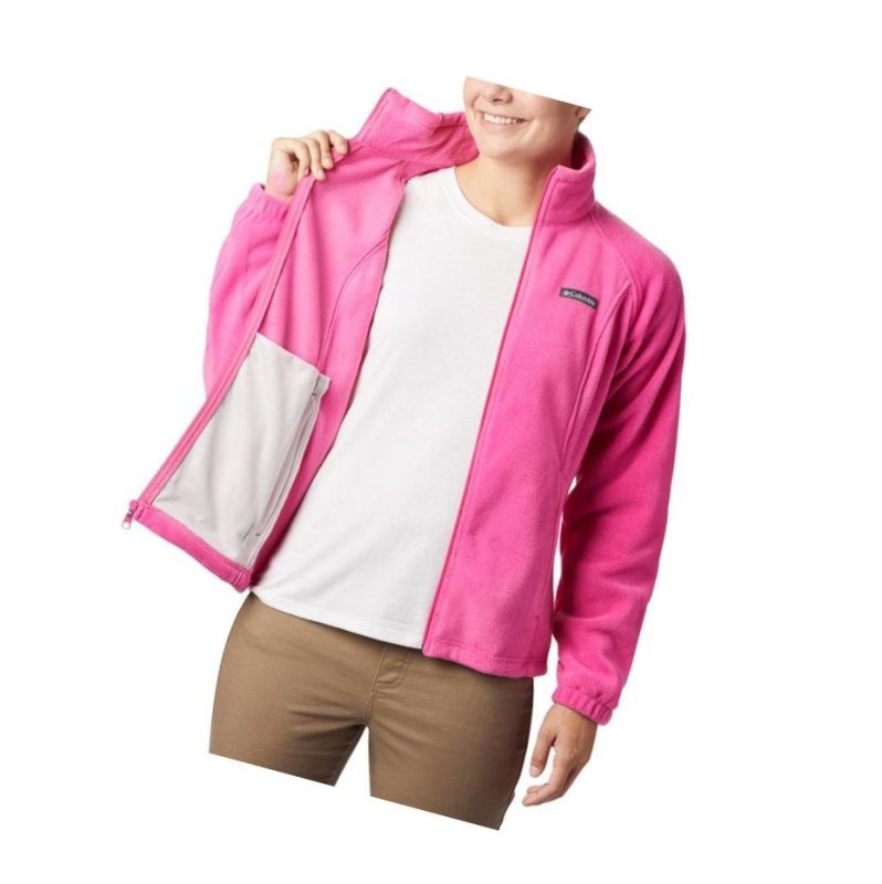 Kurtki Columbia Tested Tough In Pink Benton Springs Full Zip Damskie Różowe | 72TUKBGLJ