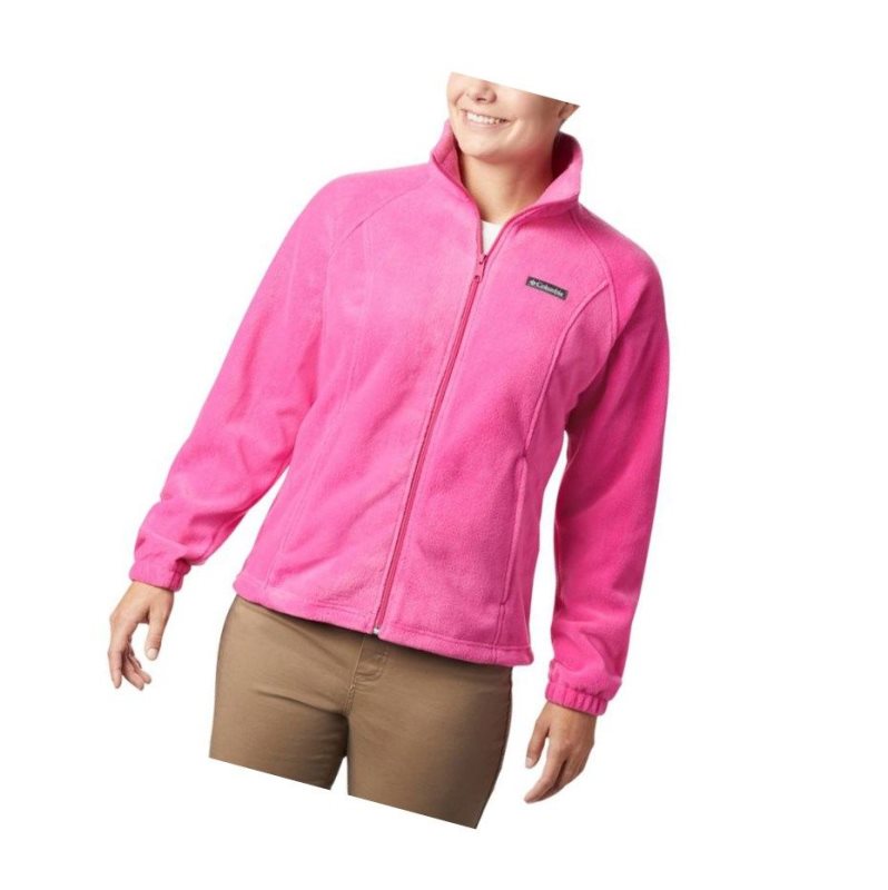 Kurtki Columbia Tested Tough In Pink Benton Springs Full Zip Damskie Różowe | 72TUKBGLJ