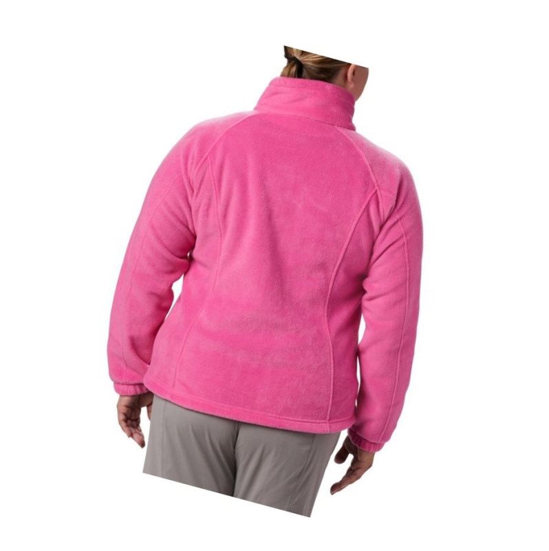 Kurtki Columbia Tested Tough In Pink Benton Springs Full Zip Plus Size Damskie Różowe | 21QCYEFUI