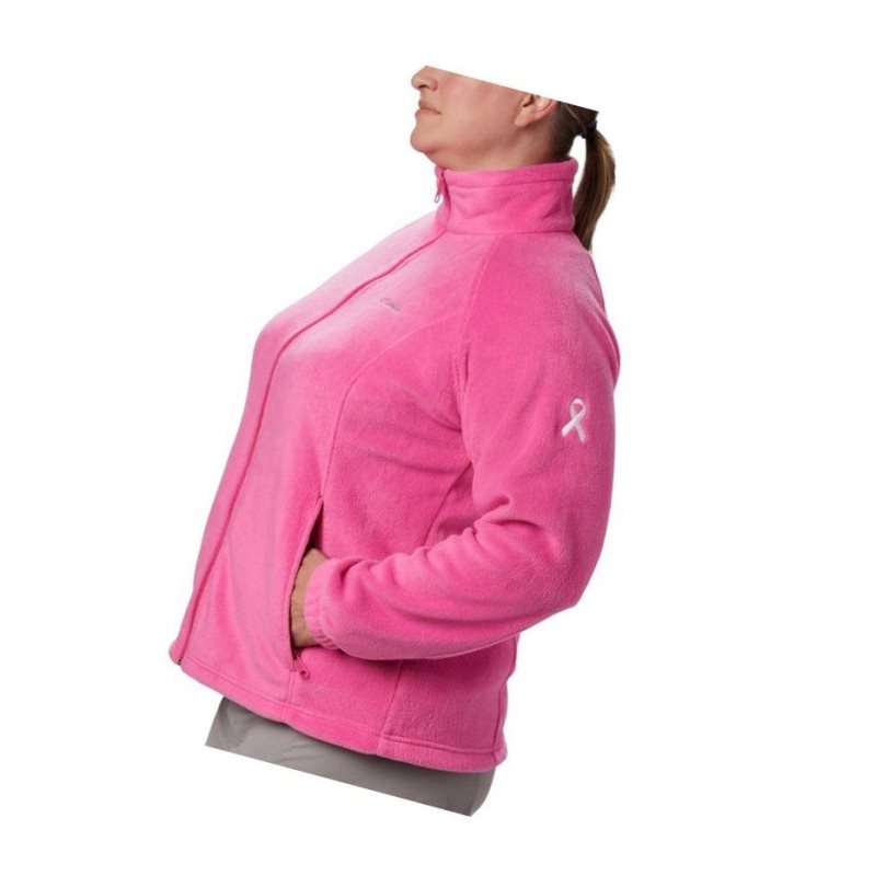 Kurtki Columbia Tested Tough In Pink Benton Springs Full Zip Plus Size Damskie Różowe | 21QCYEFUI