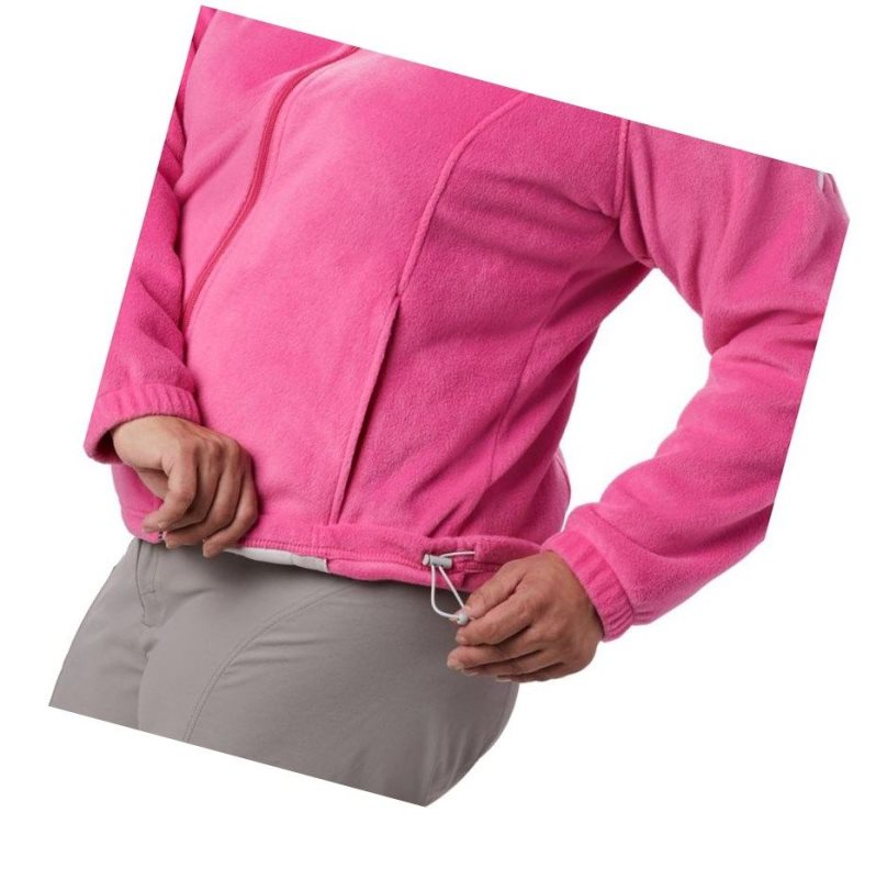 Kurtki Columbia Tested Tough In Pink Benton Springs Full Zip Plus Size Damskie Różowe | 21QCYEFUI