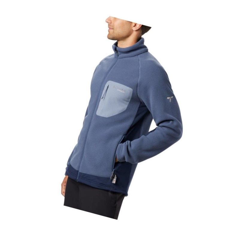 Kurtki Columbia Titan Pass 2.0 II Fleece Męskie Ciemny Niebieskie Granatowe | 69BWSPYDO