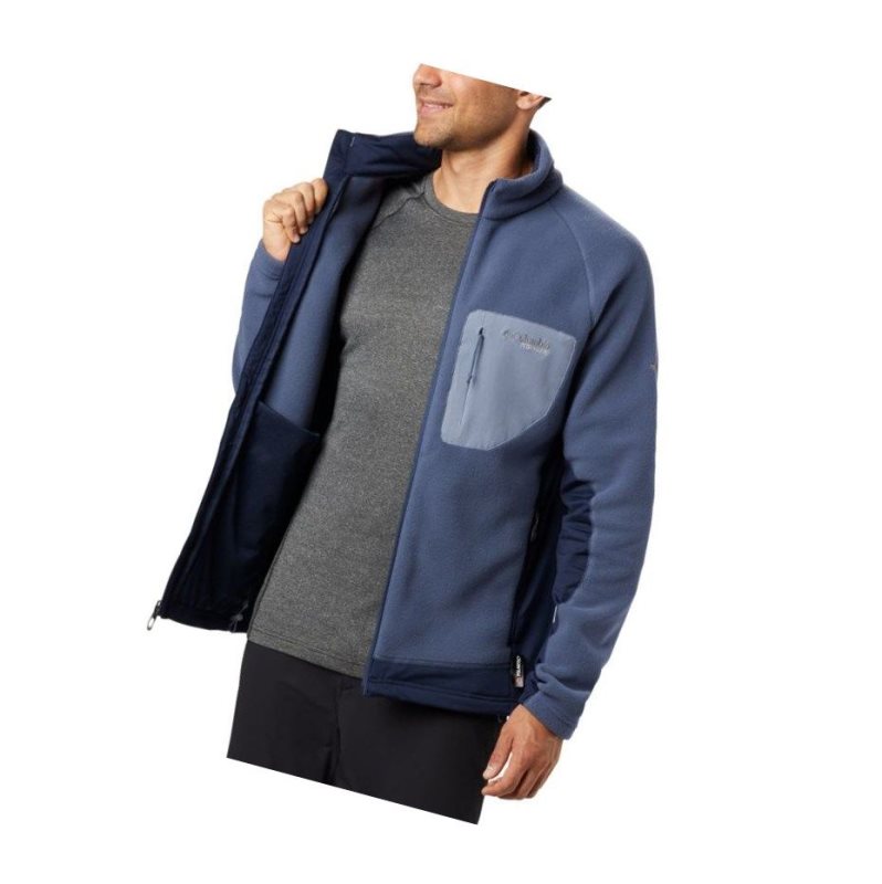 Kurtki Columbia Titan Pass 2.0 II Fleece Męskie Ciemny Niebieskie Granatowe | 69BWSPYDO